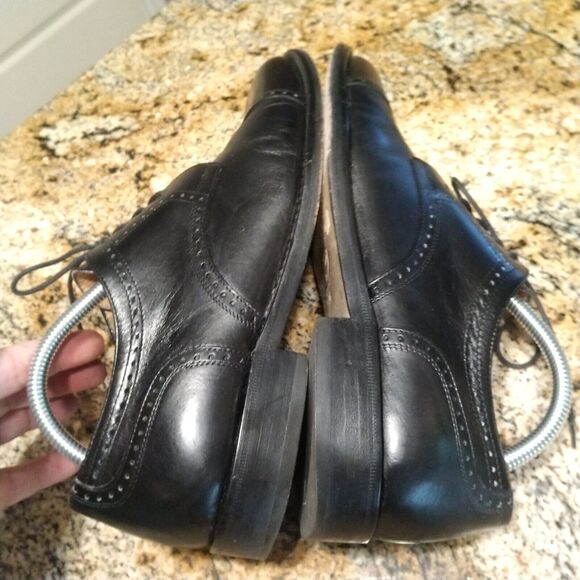 Bruno Magli Men's Vintage Talbot Black Cap Toe Lace Up Dress Shoes Size 10M - Picture 7 of 10